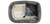 overhead view of the oatmeal and cream color of the Pillow Pad and Bolster combo accessory. The pad is folded at the corner to show the smoke bottom color.