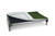 1 side Silver and 1 side Kelly Green colors Custom Cordura Pad in the 35x23 size