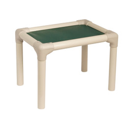 Cat Bed shown with Forest Green Fabric and Almond PVC Frame