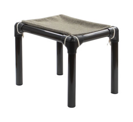 Oatmeal Fleece sized to fit on a Cat Tower or Cat Bed, shown on a Cat Bed