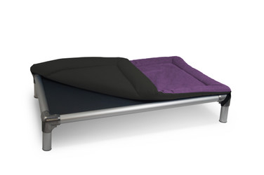 1 side Black and 1 side Purple colors Custom Cordura Pad in the 44x27 size