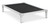 Black color replacement fabric on a slimline bed