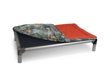 1 side Backwoods Camo and 1 side Red colors Custom Cordura Pad in the 40x25 size